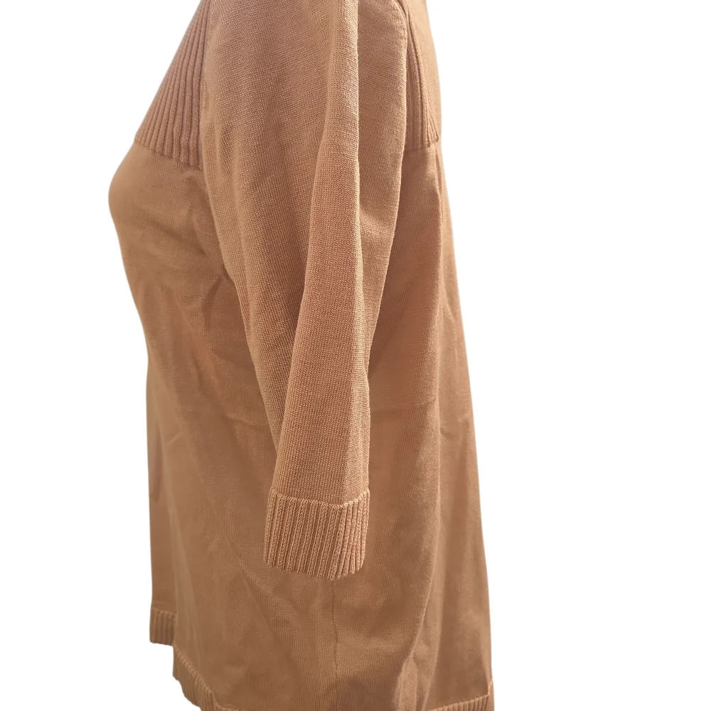 NEW nWTCable & Gauge Tan Ribbed Sweater L - Picture 3 of 6